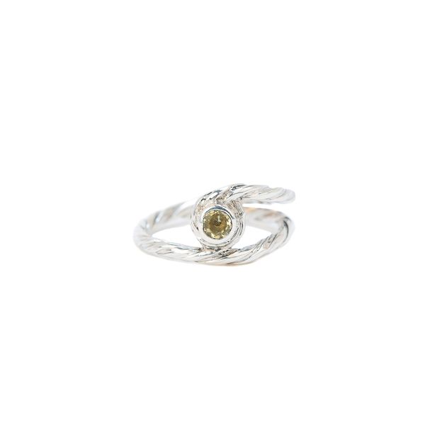 Bague en argent 925 et citrine