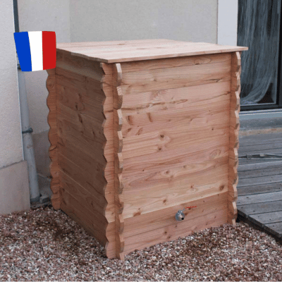 Réserve d'eau de pluie en bois 600 litres